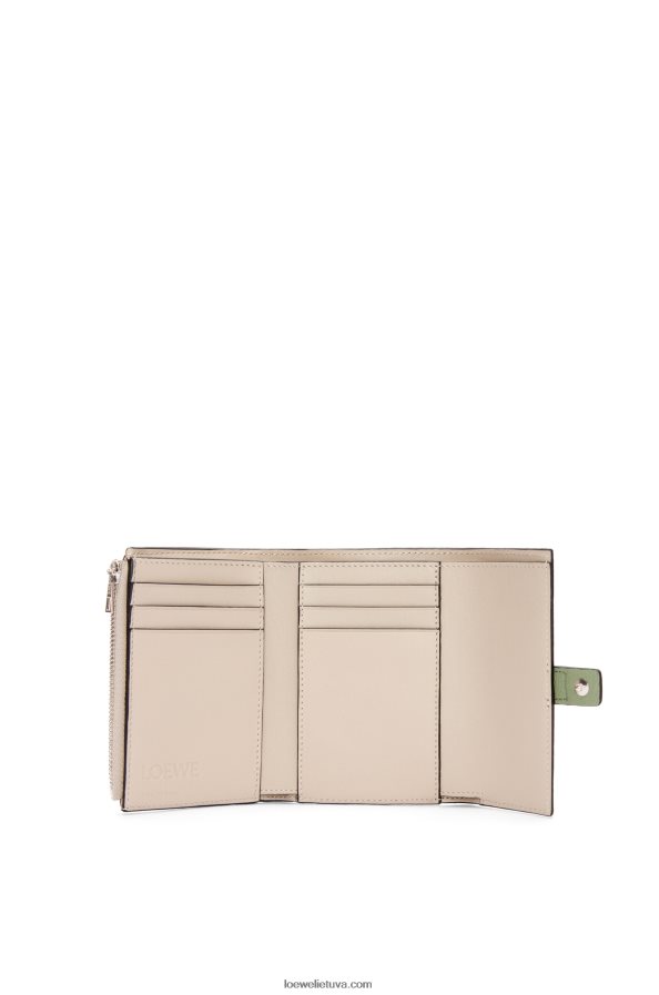 Loewe moterys maža vertikali piniginė iš minkštos grūdėtos veršienos rozmarinas / įdegis BZ26XN1225