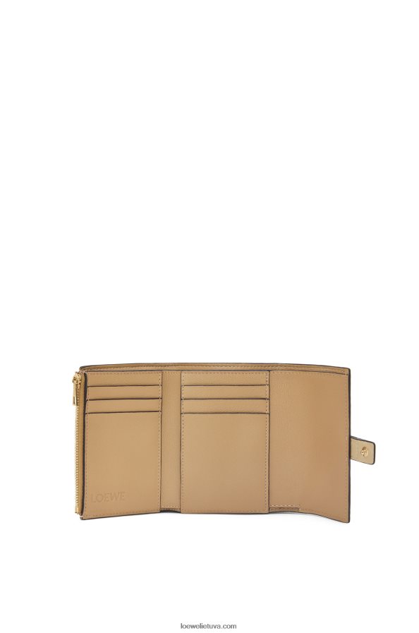 Loewe moterys maža vertikali piniginė iš minkštos grūdėtos veršienos sviestas/blyški citrina BZ26XN1286