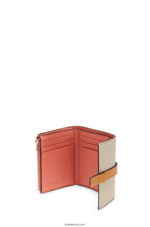 Loewe moterys maža vertikali piniginė iš minkštos grūdėtos veršienos šviesios avižos/medus BZ26XN1221