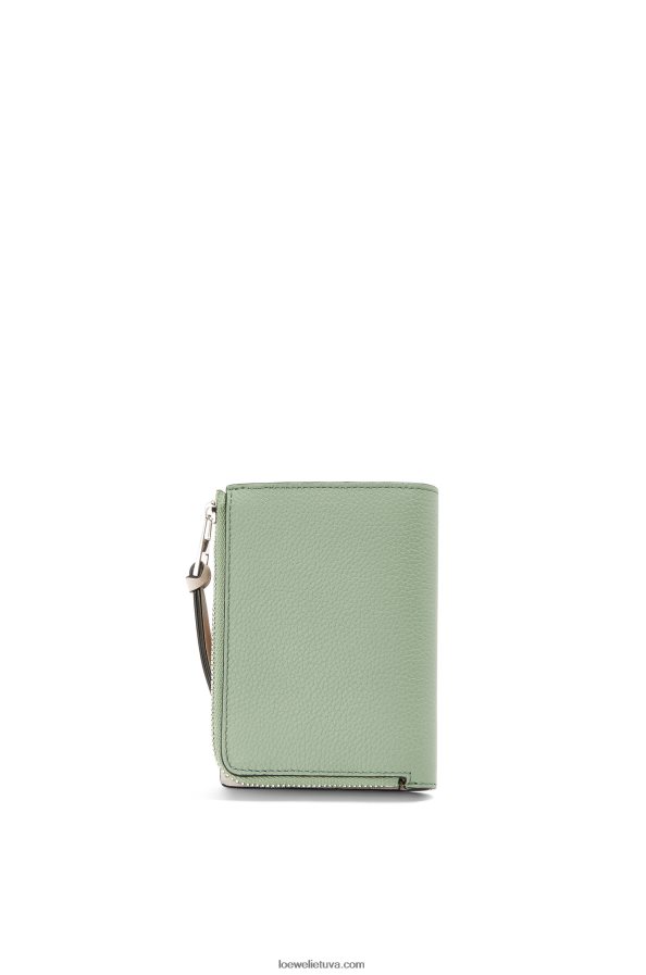 Loewe moterys plona užtrauktuku užsegama piniginė iš minkštos blauzdos odos rozmarinas / įdegis BZ26XN1224