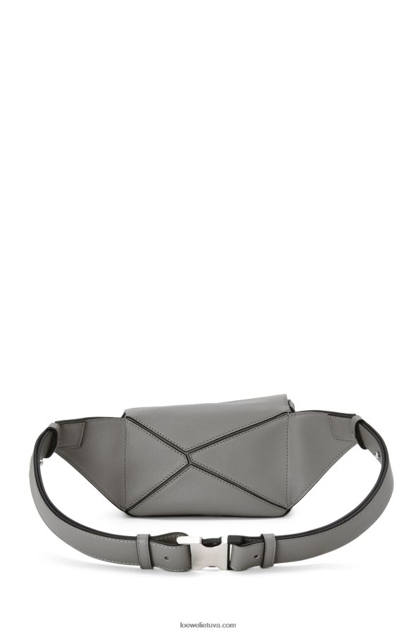 Loewe vyrų mini galvosūkis iš klasikinės blauzdos odos asfalto pilka BZ26XN570