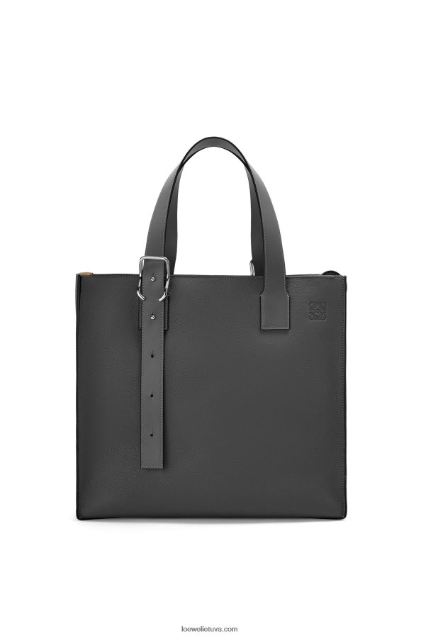 Loewe vyrų Sagtis su užtrauktuku iš minkštos blauzdos odos juodas BZ26XN179