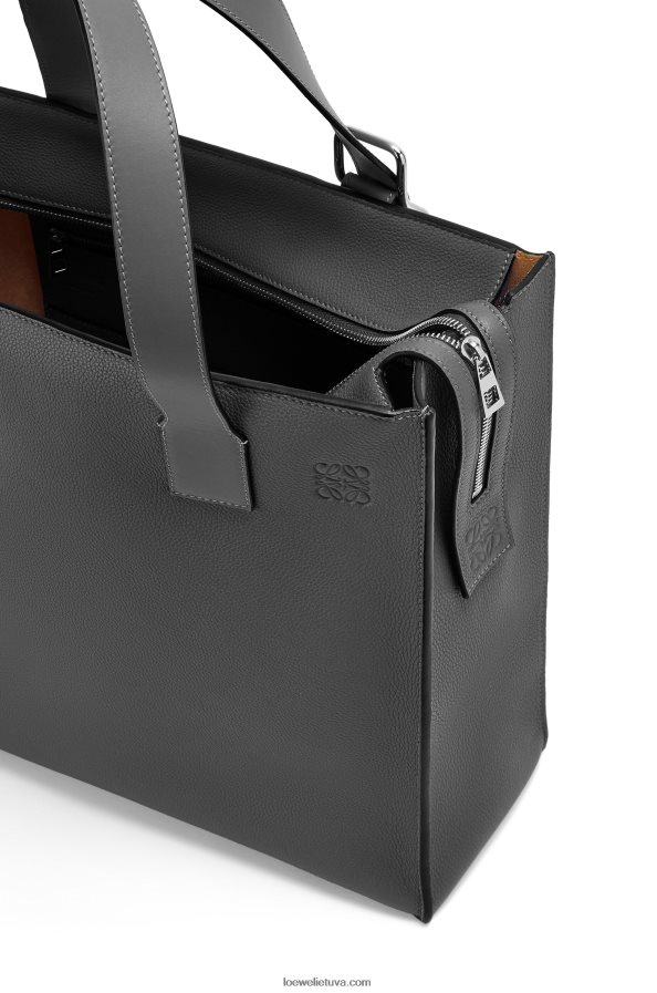 Loewe vyrų Sagtis su užtrauktuku iš minkštos blauzdos odos juodas BZ26XN179