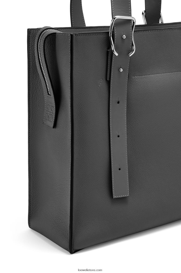 Loewe vyrų Sagtis su užtrauktuku iš minkštos blauzdos odos juodas BZ26XN179