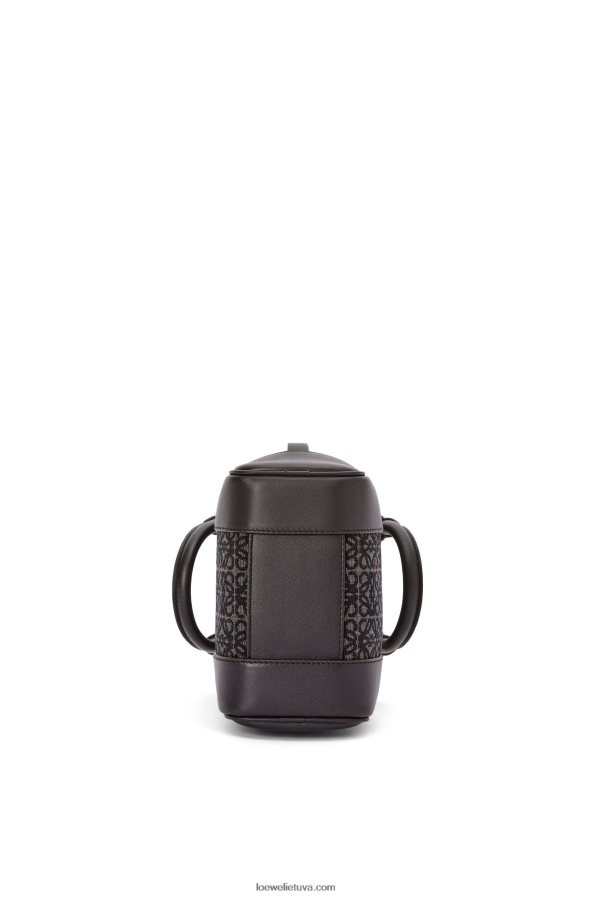 Loewe vyrų amazona 15 anagramoje žakardo ir veršio odos antracitas/juodas BZ26XN147