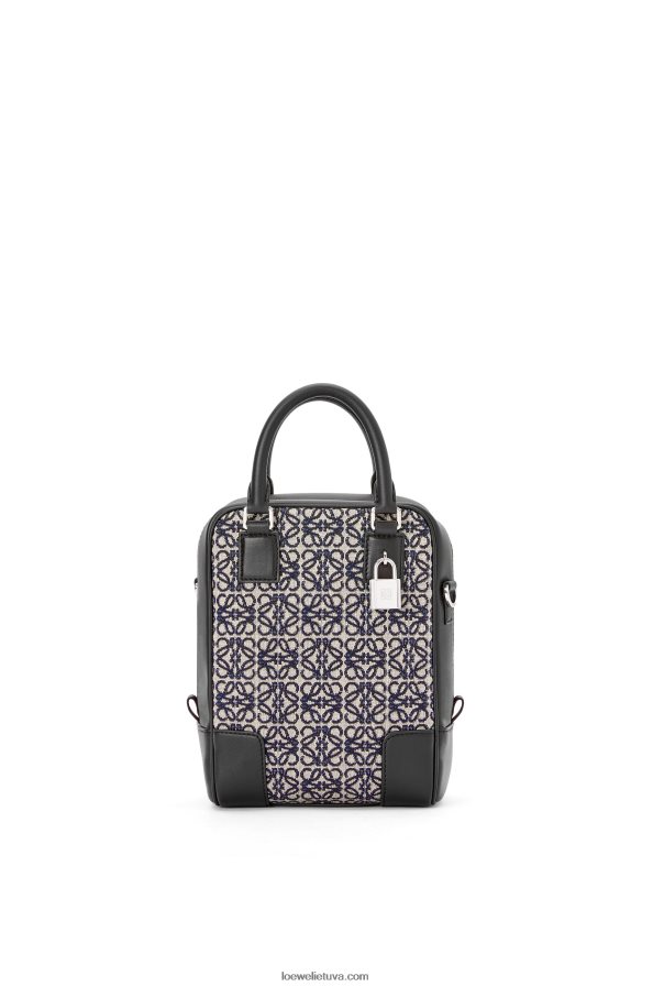 Loewe vyrų amazona 15 anagramoje žakardo ir veršio odos tamsiai/juodas BZ26XN144