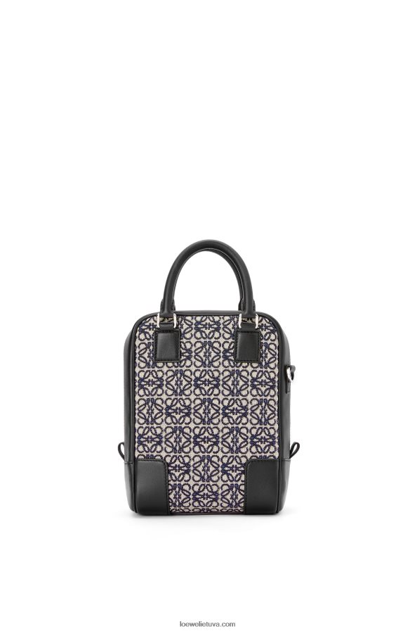 Loewe vyrų amazona 15 anagramoje žakardo ir veršio odos tamsiai/juodas BZ26XN144