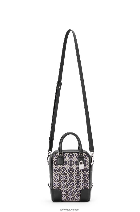 Loewe vyrų amazona 15 anagramoje žakardo ir veršio odos tamsiai/juodas BZ26XN144