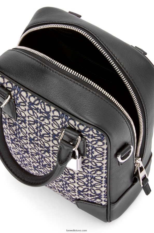 Loewe vyrų amazona 15 anagramoje žakardo ir veršio odos tamsiai/juodas BZ26XN144