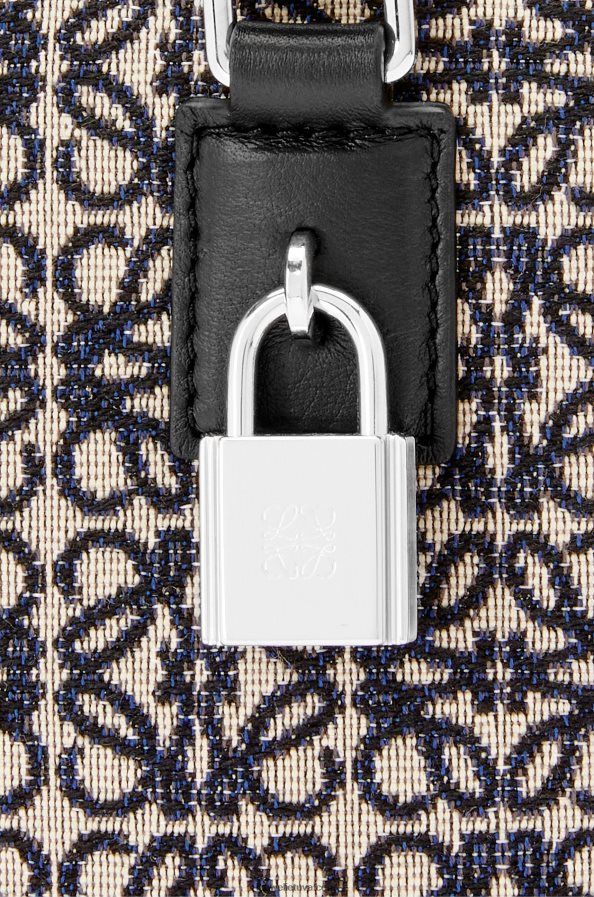 Loewe vyrų amazona 15 anagramoje žakardo ir veršio odos tamsiai/juodas BZ26XN144