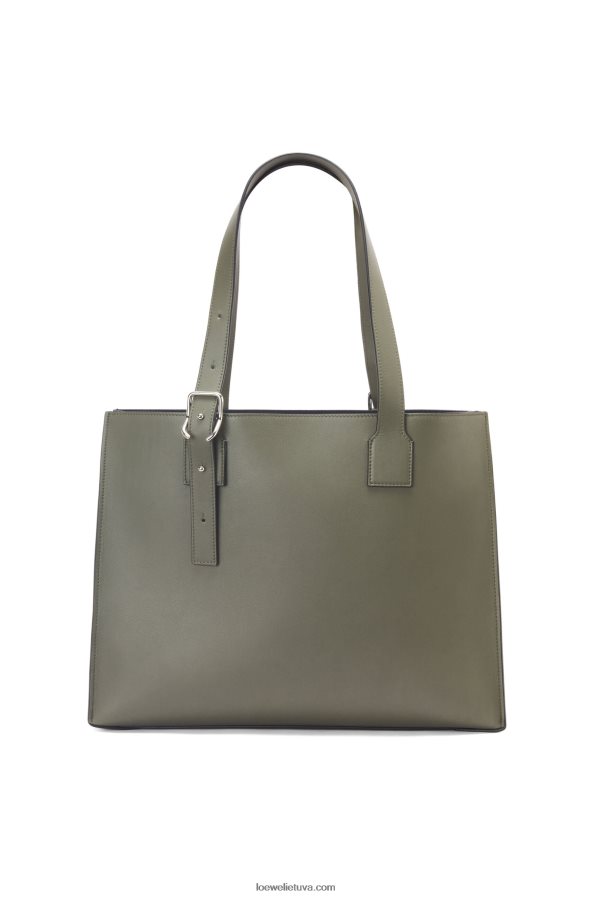 Loewe vyrų horizontalus klasikinio blauzdos dėklas su sagtimi chaki žalia BZ26XN180