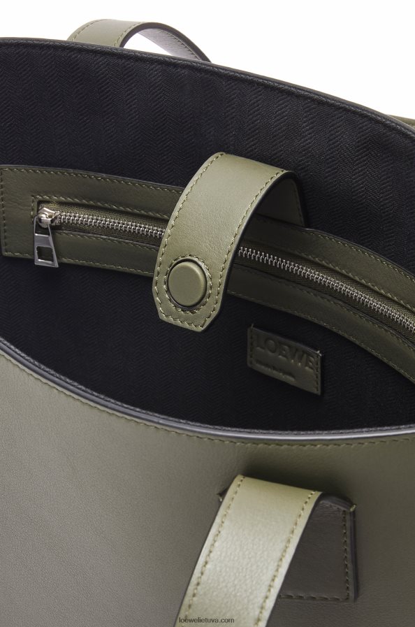 Loewe vyrų horizontalus klasikinio blauzdos dėklas su sagtimi chaki žalia BZ26XN180