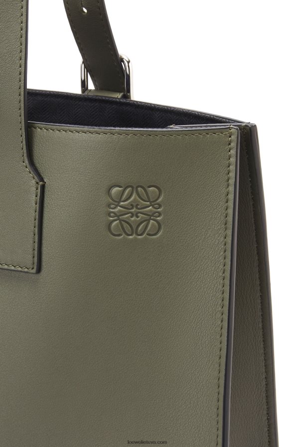 Loewe vyrų horizontalus klasikinio blauzdos dėklas su sagtimi chaki žalia BZ26XN180