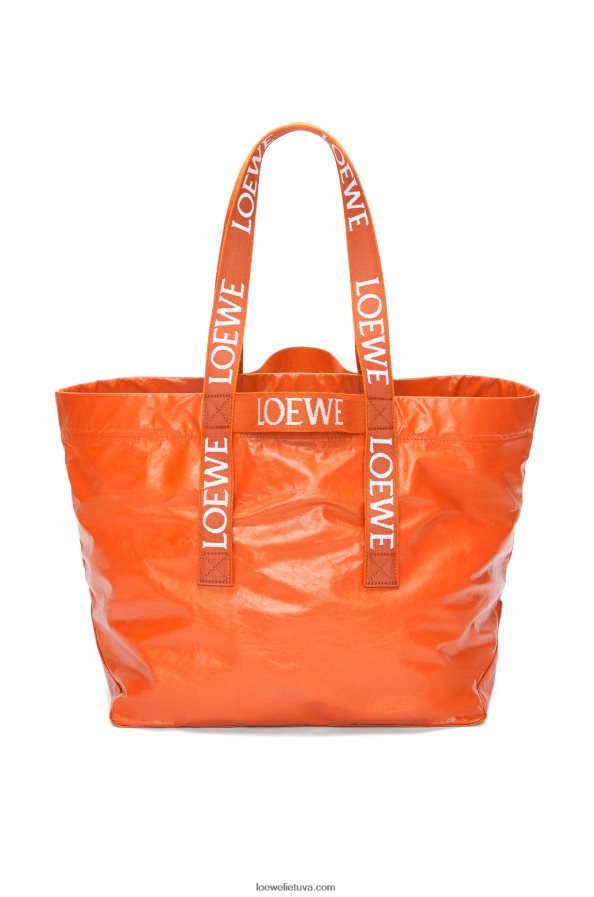 Loewe vyrų sulankstykite pirkėją popierine veršio oda oranžinė BZ26XN69