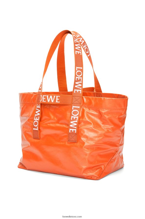 Loewe vyrų sulankstykite pirkėją popierine veršio oda oranžinė BZ26XN69