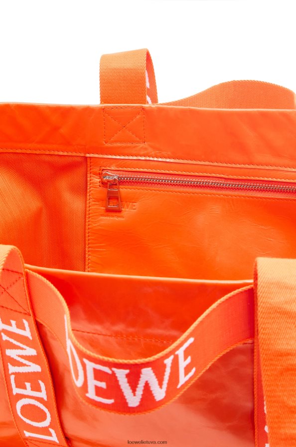 Loewe vyrų sulankstykite pirkėją popierine veršio oda oranžinė BZ26XN69