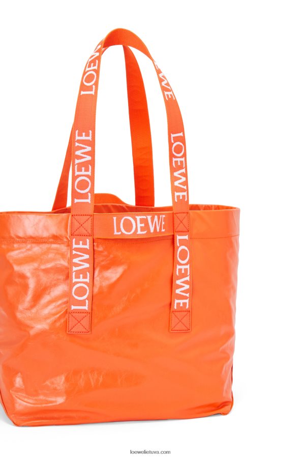 Loewe vyrų sulankstykite pirkėją popierine veršio oda oranžinė BZ26XN69