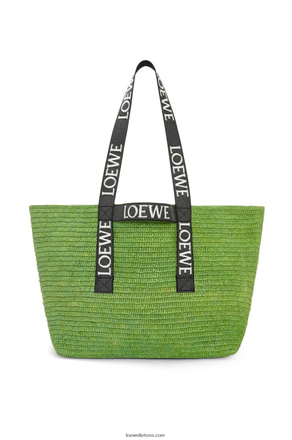 Loewe vyrų sulankstytas pirkėjas rafijoje žalia/juoda BZ26XN29