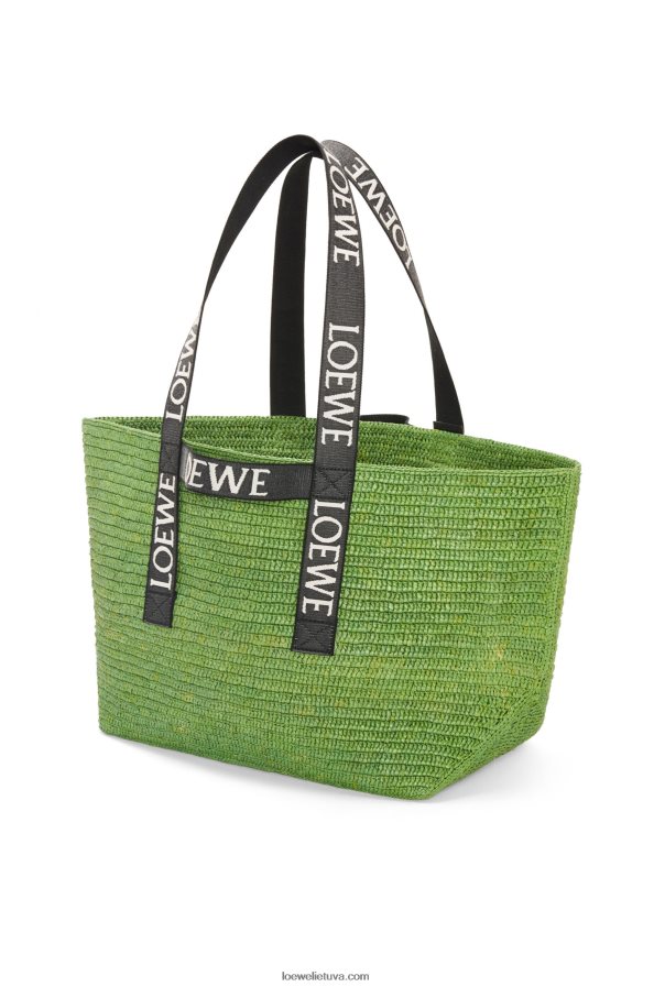 Loewe vyrų sulankstytas pirkėjas rafijoje žalia/juoda BZ26XN29