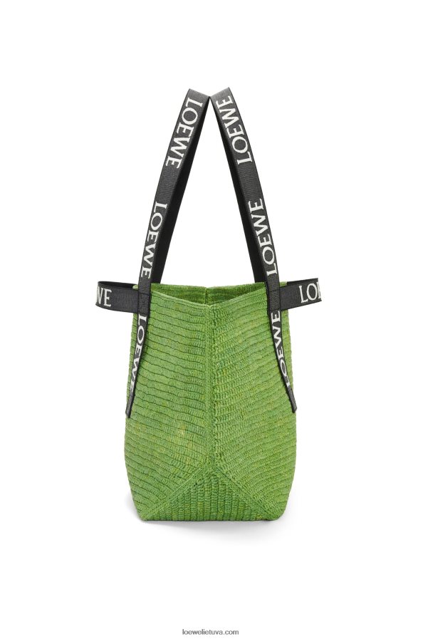 Loewe vyrų sulankstytas pirkėjas rafijoje žalia/juoda BZ26XN29