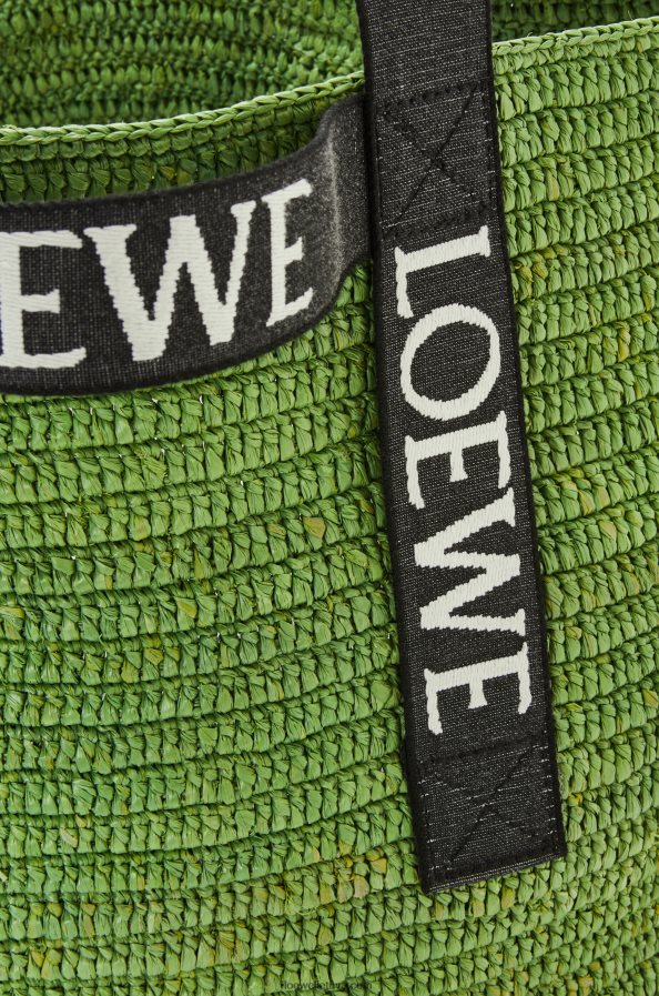 Loewe vyrų sulankstytas pirkėjas rafijoje žalia/juoda BZ26XN29