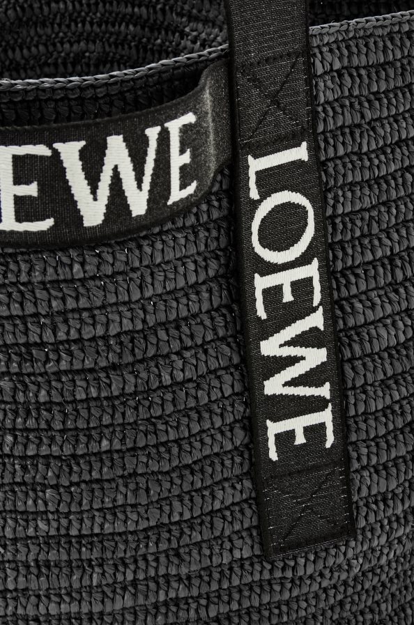 Loewe vyrų sulankstytas pirkėjas rafijoje juodas BZ26XN15